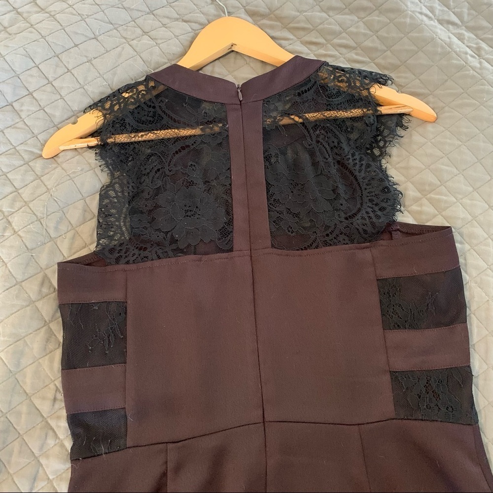 Le Château size small plum and black lace top - Picture 9 of 12
